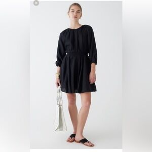 J. Crew Palermo smocked-waist mini dress